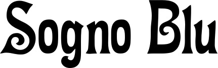 Vorschau des Bootsnamens "Sogno Blu" als Schriftzug für "Style Neu 44"