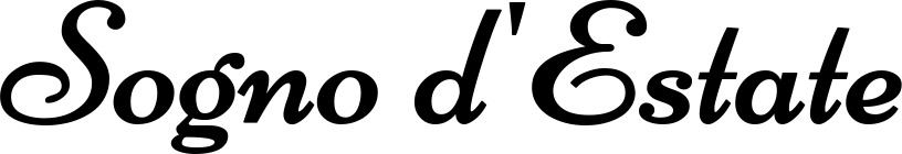 Vorschau des Bootsnamens "Sogno d'Estate" als Schriftzug für "Bootsbeschriftung Klassisch 84"