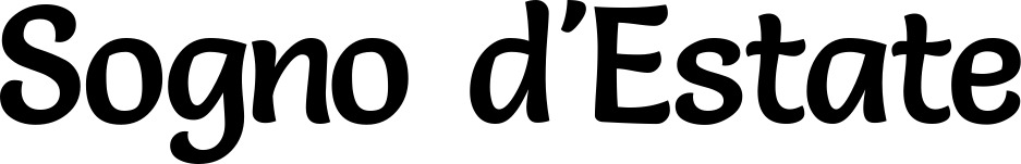 Vorschau des Bootsnamens "Sogno d'Estate" als Schriftzug für "Bootsbeschriftung Klassisch 94"
