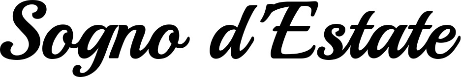 Vorschau des Bootsnamens "Sogno d'Estate" als Schriftzug für "Bootsbeschriftung Klassisch 86"