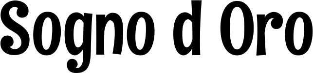 Vorschau des Bootsnamens "Sogno d’Oro" als Schriftzug für "Bootsbeschriftung Neu 68"