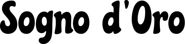 Vorschau des Bootsnamens "Sogno d’Oro" als Schriftzug für "Bootsbeschriftung Klassisch 53"