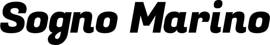 Vorschau des Bootsnamens "Sogno Marino" als Schriftzug für "Bootsbeschriftung Kursiv 04"