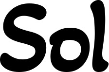 Vorschau des Bootsnamens "Sol" als Schriftzug für "Bootsbeschriftung Klassisch 103"