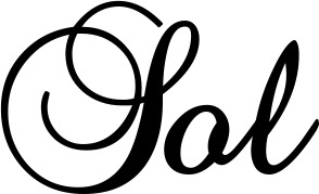 Vorschau des Bootsnamens "Sol" als Schriftzug für "Bootsbeschriftung Klassisch 02-A"