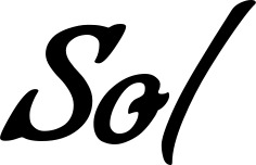 Vorschau des Bootsnamens "Sol" als Schriftzug für "Bootsbeschriftung Klassisch 57"
