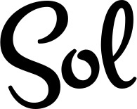 Vorschau des Bootsnamens "Sol" als Schriftzug für "Style Klassisch 81"