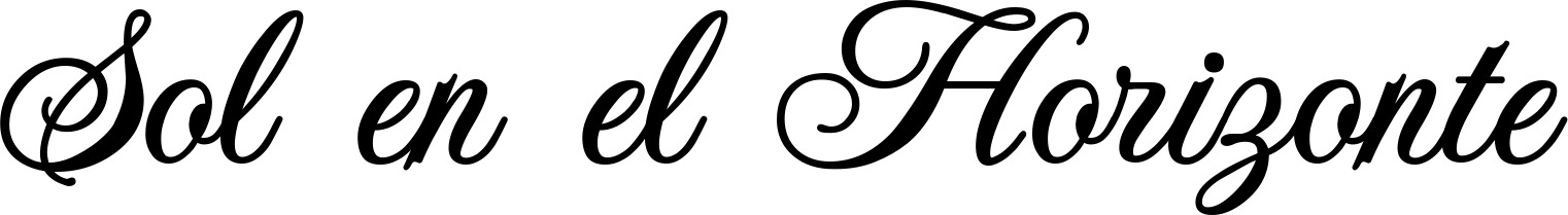 Vorschau des Bootsnamens "Sol en el Horizonte" als Schriftzug für "Bootsbeschriftung Klassisch 70"