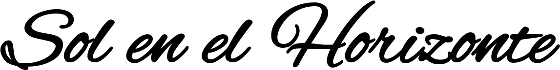Vorschau des Bootsnamens "Sol en el Horizonte" als Schriftzug für "Bootsbeschriftung Klassisch 35"