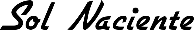 Vorschau des Bootsnamens "Sol Naciente" als Schriftzug für "Bootsbeschriftung Klassisch 66"