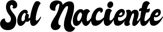 Vorschau des Bootsnamens "Sol Naciente" als Schriftzug für "Bootsbeschriftung Klassisch 41"