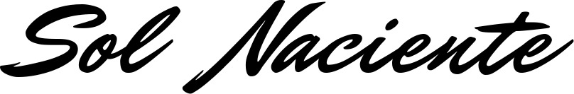 Vorschau des Bootsnamens "Sol Naciente" als Schriftzug für "Bootsbeschriftung Klassisch 82"