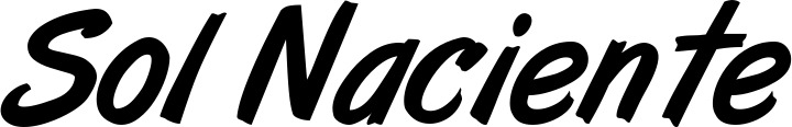 Vorschau des Bootsnamens "Sol Naciente" als Schriftzug für "Bootsbeschriftung Klassisch 38"