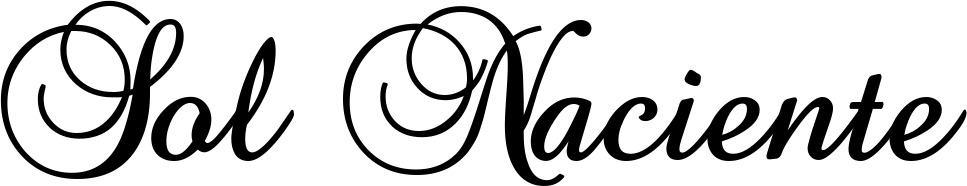 Vorschau des Bootsnamens "Sol Naciente" als Schriftzug für "Bootsbeschriftung Klassisch 02-A"