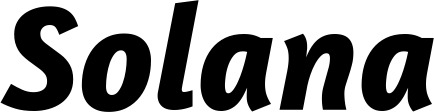 Vorschau des Bootsnamens "Solana" als Schriftzug für "Bootsbeschriftung Kursiv 01"