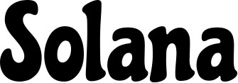 Vorschau des Bootsnamens "Solana" als Schriftzug für "Bootsbeschriftung Klassisch 53"