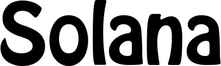 Vorschau des Bootsnamens "Solana" als Schriftzug für "Bootsbeschriftung Fett 01"