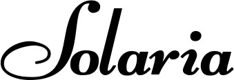 Vorschau des Bootsnamens "Solaria" als Schriftzug für "Bootsbeschriftung Klassisch 76-A"