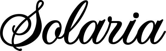 Vorschau des Bootsnamens "Solaria" als Schriftzug für "Bootsbeschriftung Klassisch 70"