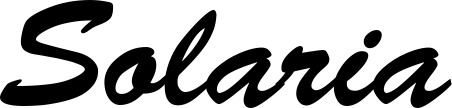 Vorschau des Bootsnamens "Solaria" als Schriftzug für "Bootsbeschriftung Klassisch 03"