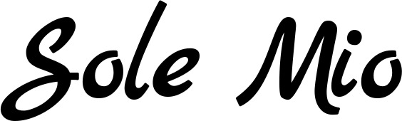 Vorschau des Bootsnamens "Sole Mio" als Schriftzug für "Bootsbeschriftung Klassisch 45"