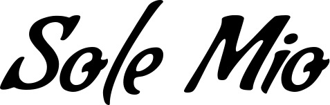 Vorschau des Bootsnamens "Sole Mio" als Schriftzug für "Bootsbeschriftung Klassisch 57"