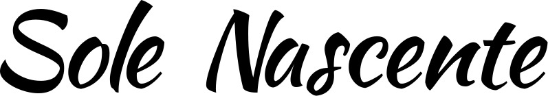 Vorschau des Bootsnamens "Sole Nascente" als Schriftzug für "Bootsbeschriftung Klassisch 73"