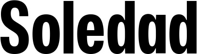 Vorschau des Bootsnamens "Soledad" als Schriftzug für "Bootsbeschriftung Fett 25"