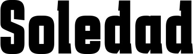 Vorschau des Bootsnamens "Soledad" als Schriftzug für "Bootsbeschriftung Fett 41"