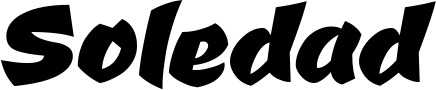 Vorschau des Bootsnamens "Soledad" als Schriftzug für "Bootsbeschriftung Neu 39"