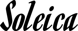 Vorschau des Bootsnamens "Soleica" als Schriftzug für "Bootsbeschriftung Klassisch 93"