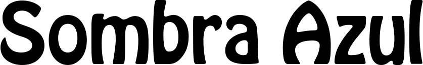 Vorschau des Bootsnamens "Sombra Azul" als Schriftzug für "Bootsbeschriftung Fett 01"