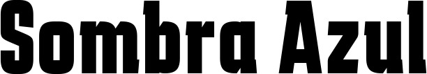 Vorschau des Bootsnamens "Sombra Azul" als Schriftzug für "Bootsbeschriftung Fett 41"