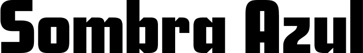 Vorschau des Bootsnamens "Sombra Azul" als Schriftzug für "Bootsbeschriftung Neu 11"
