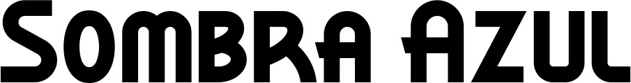 Vorschau des Bootsnamens "Sombra Azul" als Schriftzug für "Bootsbeschriftung Neu 26"