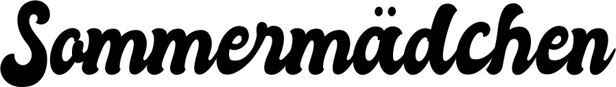 Vorschau des Bootsnamens "Sommermädchen" als Schriftzug für "Bootsbeschriftung Klassisch 41"