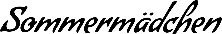 Bootsname 'Sommermädchen' angezeigt als 'Bootsbeschriftung Klassisch 57'