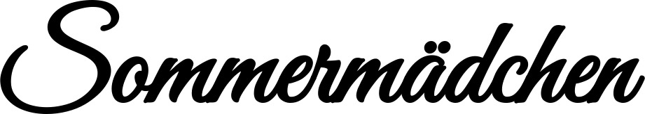 Vorschau des Bootsnamens "Sommermädchen" als Schriftzug für "Bootsbeschriftung Klassisch 68"