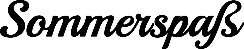 Vorschau des Bootsnamens "Sommerspaß" als Schriftzug für "Style Klassisch 86"