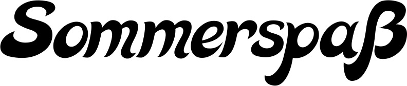 Vorschau des Bootsnamens "Sommerspaß" als Schriftzug für "Bootsbeschriftung Klassisch 33"