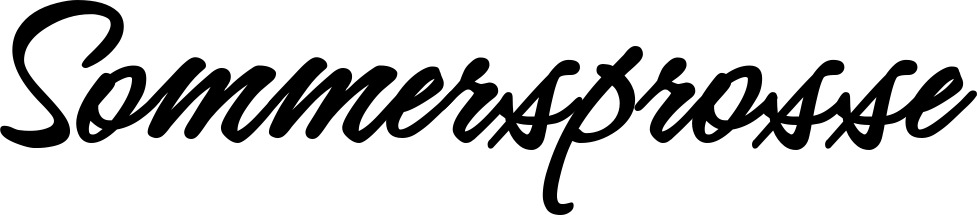 Vorschau des Bootsnamens "Sommersprosse" als Schriftzug für "Bootsbeschriftung Klassisch 71"