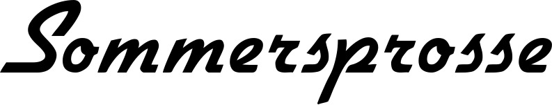 Vorschau des Bootsnamens "Sommersprosse" als Schriftzug für "Bootsbeschriftung Klassisch 66"