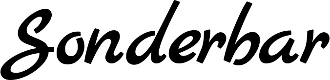 Vorschau des Bootsnamens "Sonderbar" als Schriftzug für "Bootsbeschriftung Klassisch 45"