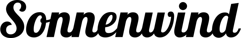 Vorschau des Bootsnamens "Sonnenwind" als Schriftzug für "Style Neu 60"