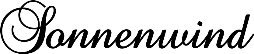 Bootsname 'Sonnenwind' angezeigt als 'Bootsbeschriftung Klassisch 02-A'