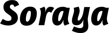 Bootsname 'Soraya' angezeigt als 'Bootsbeschriftung Kursiv 01'