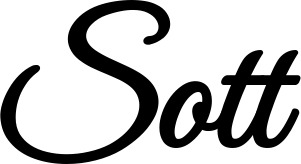 Vorschau des Bootsnamens "Sott" als Schriftzug für "Bootsbeschriftung Klassisch 68"