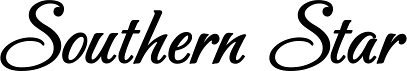 Vorschau des Bootsnamens "Southern Star" als Schriftzug für "Style Klassisch 50"