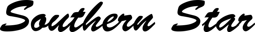Vorschau des Bootsnamens "Southern Star" als Schriftzug für "Bootsbeschriftung Klassisch 03"