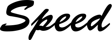 Vorschau des Bootsnamens "Speed" als Schriftzug für "Bootsbeschriftung Klassisch 03"